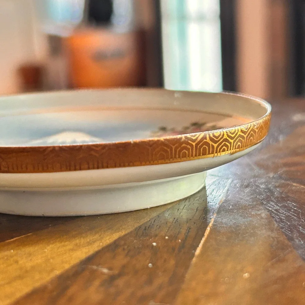 Kutani China Saucer 3.75